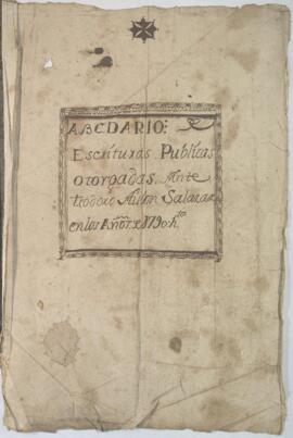 Protocolo notarial de Teodoro Ayllon Salazar