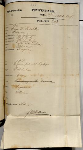 Testimonio de condena