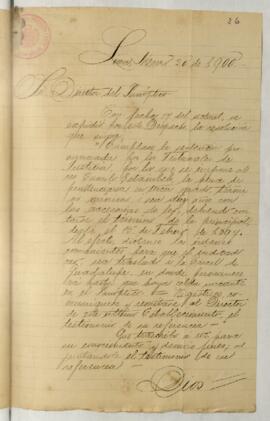 Testimonio de condena