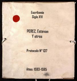 Protocolo notarial de Esteban Pérez