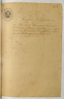 Testimonio de condena