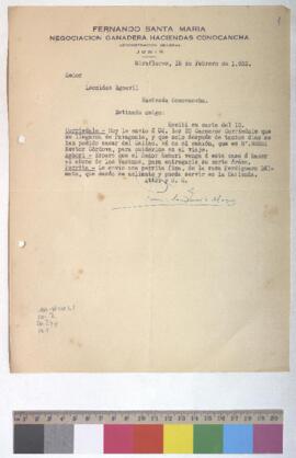 Envío de carneros, pago d evacunos y envío de perrita