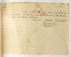 Testimonio de condena