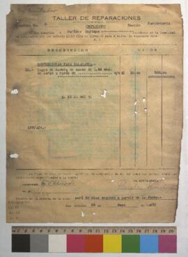 Confeccione 20 yugos de madera