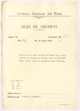 Elección de mayordomo