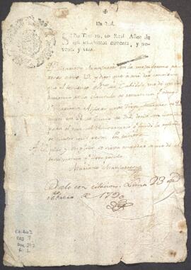 Entrega de testimonio