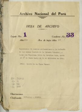 Aprobación de cuentas