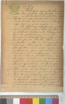 Modificación del camino de Chicama a Chocope