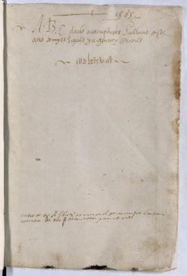 Protocolo notarial de Pedro Arias Cortés