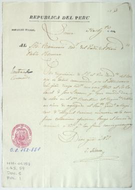 Diposición para dar de alta a coronel