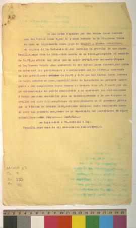 Expediente por pago de cantidad de dólares y libras esterlinas.