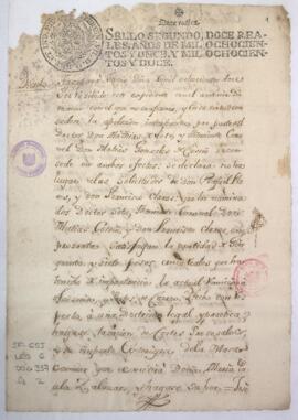 Testimonio de decretos