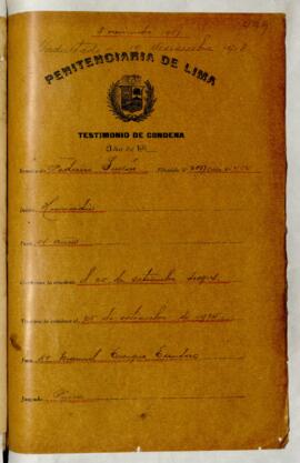 Testimonio de condena