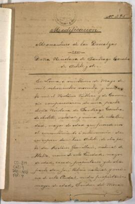 Modificación de minuta