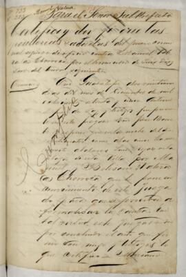 Testimonio de condena