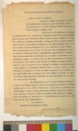 Solicitud de embargo preventivo.