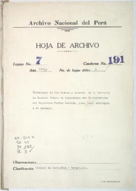 Inventario de bienes