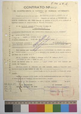 Contrato por compra-venta de divisas.