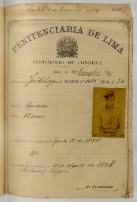 Testimonio de condena