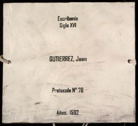 Protocolo notarial de Juan Gutiérrez
