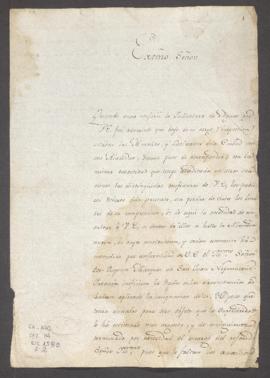 Correspondencia al Cabildo de Lima