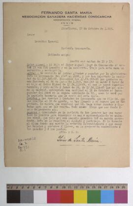 Letras giradas y pagadas, contadas de ganados y parición de ganados