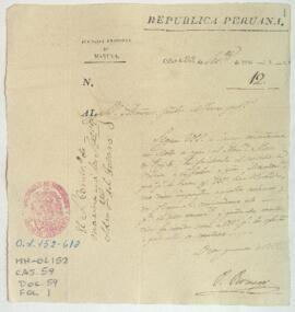 Auxilio de víveres a la goleta Macedonia.