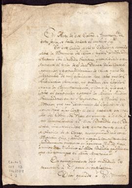 Correspondencia de la Secretaría de Cabildo