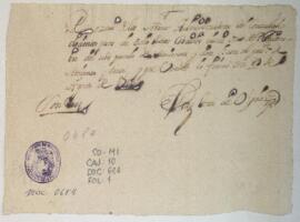 Recibo de pago a favor del Consulado