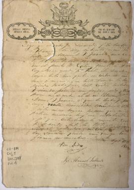 Declaración de venta de metales
