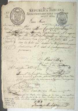 Solicitud de licencia de salida para barco