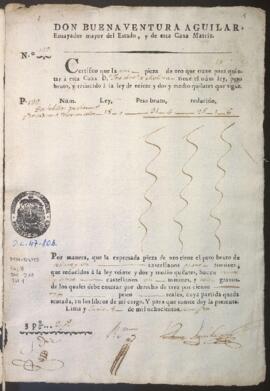 Certificado de autenticidad