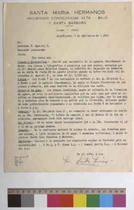 Recepción de planos y fotografías y envío de copias de facturas