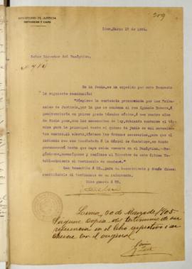Testimonio de condena