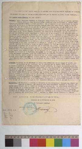 Certificado de indemnización