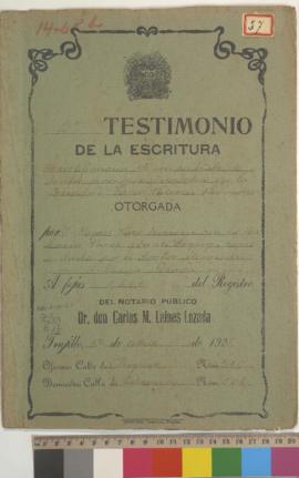 Testimonio de rectificación de contrato y venta de acciones