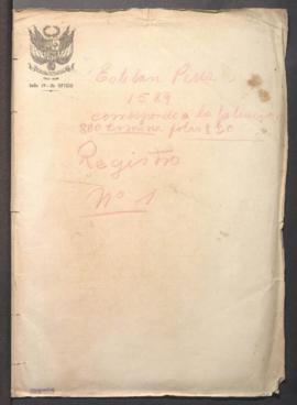 Protocolo notarial de Esteban Pérez