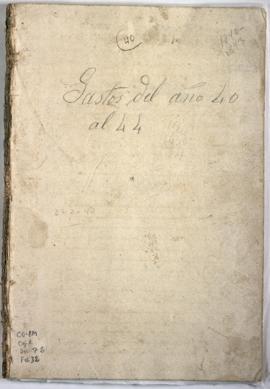 Libro de gastos del colegio Nuestra Señora de Santa Rosa de Viterbo