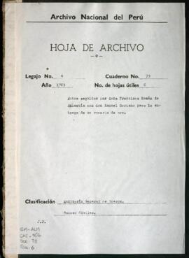 Entrega de rosario