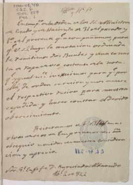 Remisión de suministros