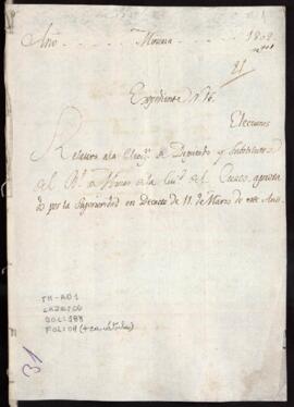 Elección de diputados y substitutos