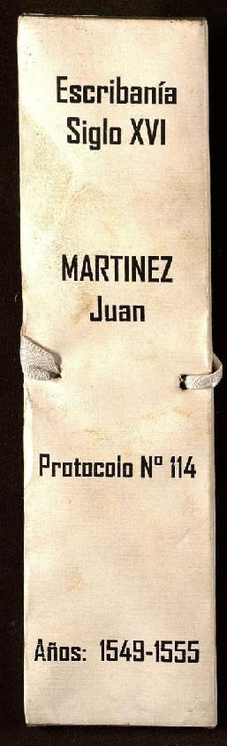 Protocolo notarial de Juan Martínez