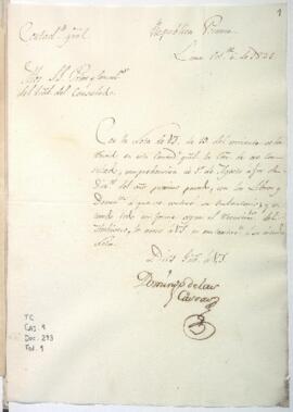 Recepción de libros de cuentas