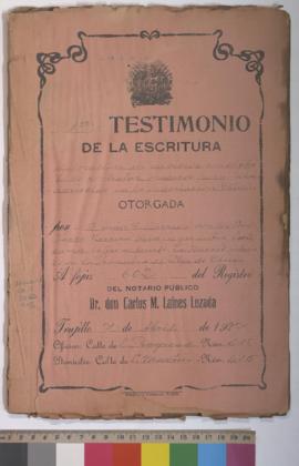 Testimonio de locación de servicios