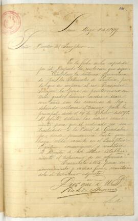 Testimonio de condena