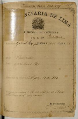 Testimonio de condena