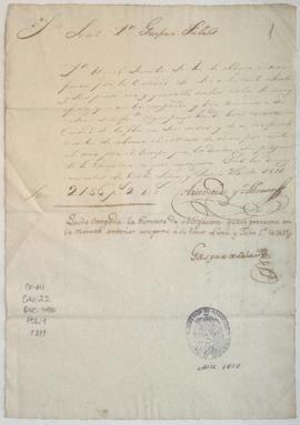 Solicitud de carta de obligación