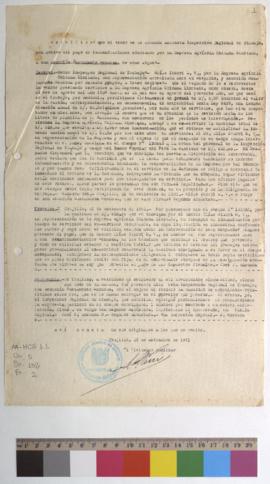 Certificado de indemnización