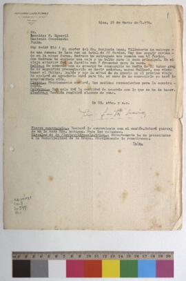 Entrega de lana y envío de clavos y alambre