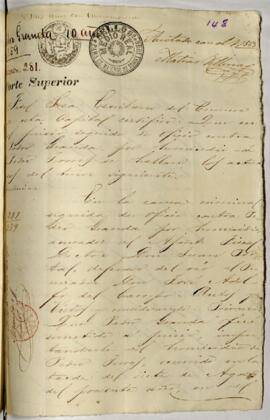 Testimonio de condena